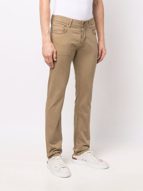 Regular slim fit trousers